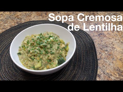 Vídeo: Sopa Refrescante De Lentilha Com Abobrinha