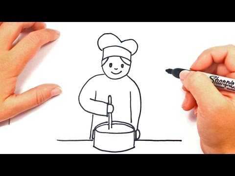 Video: Cómo Dibujar Un Chef