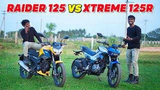 125cc ல எந்த Bike வாங்கலாம் ? | Tvs Raider 125 vs Hero Xtreme 125r in Tamil | Speed Test 🔥