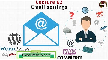 WordPress Lecture 62 | Email settings Woo-Commerce | eCommerce WordPress Website | Cyber Pashto