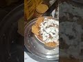 Adding chaat on Papri #streetfood #food #paprichaat #indianstreetfood #streetstylepapdichaat