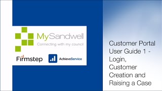 Customer Portal - User Guide 1a (Initial Steps - Service)