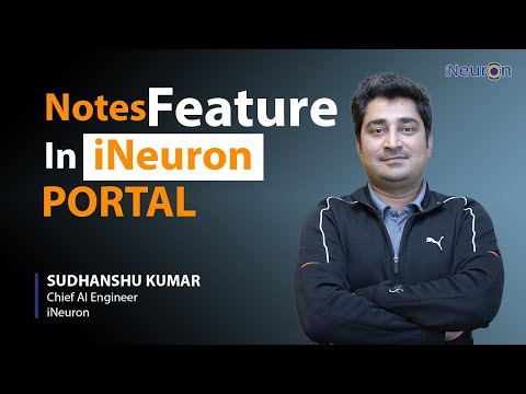 Notes feature in iNeuron Portal |One Neuron|iNeuron