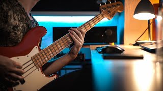 Foals - ON THE LUNA (quick bass cover)