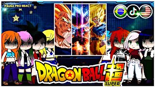 Gacha react to Dragon ball | Goku Vegeta Toppo + gacha life club react