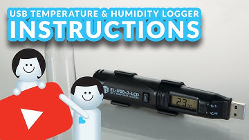 Complete tutorial on how to set up a Lascar USB Temperature and Humidity Data Logger. (EL-USB-2-LCD)