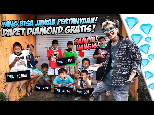 KASI DIAMOND KE BOCIL GAK KENAL DIJALANAN SECARA GRATIS! GABERHENTI NANGIS DIA PERTAMAKALI TOP UP!!! class=