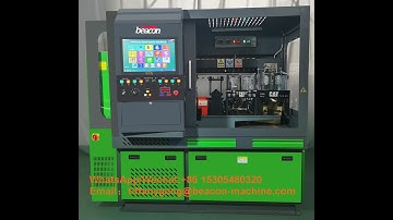 How to set the language of cr919 test machine to French/cr919 injector pump test bench testing HEUI