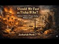Nach Yomi By R Yehuda Miller Zecharia Perek 7 Fast On 9 Av God S Rebuke Of Fasting W O Justice