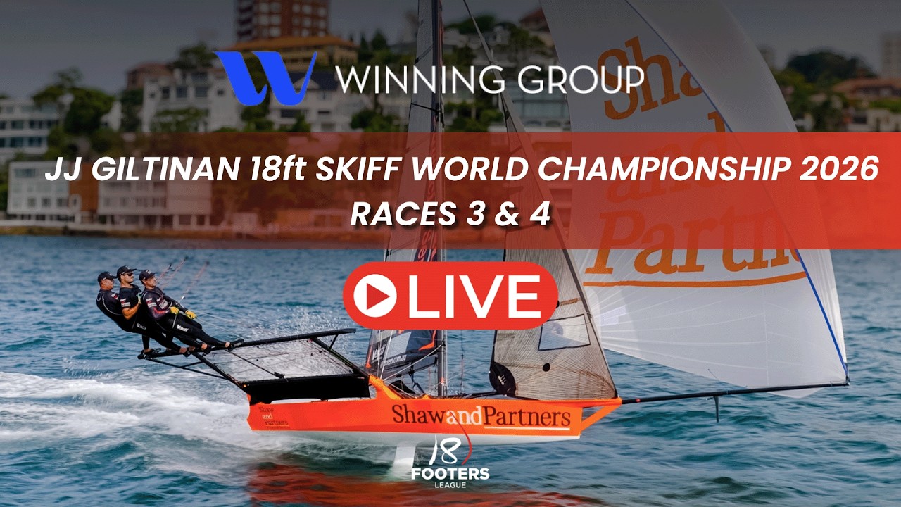 ⁣Winning Group JJ Giltinan 18ft Skiff World Championship 2026 -  Races 3 & 4