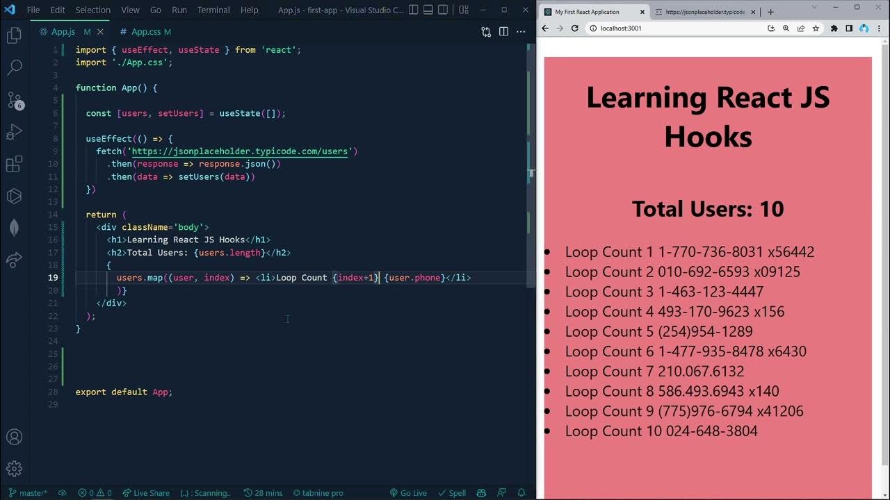 Class 22 React JS useffect Hook in Bangla with example MERN Stack