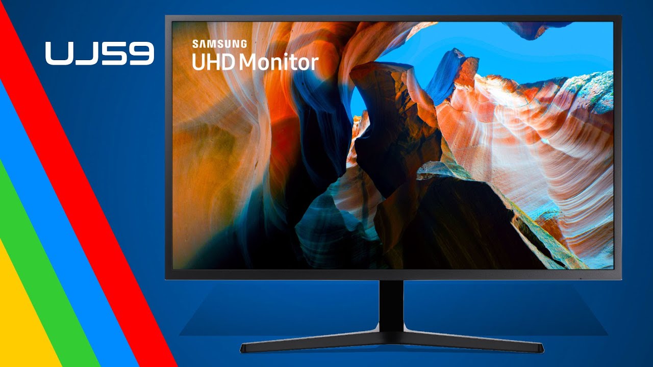 Monitor LED Plano de 32 SAMSUNG UJ59 con una resolución de 4K