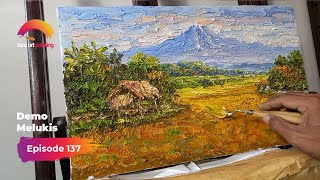 Melukis Panen Padi Impres | Painting Timelapse | Episode 137 | Demo