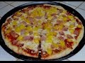 Receta de pizza  hawaiana