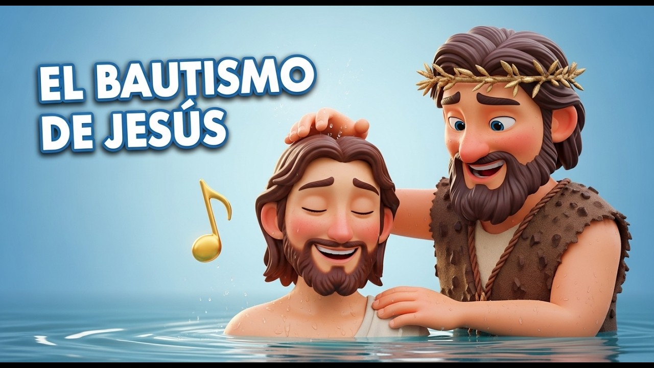 El Bautismo de Jesús 💧 | Canción Infantil Católica Alegre | Música Cristiana