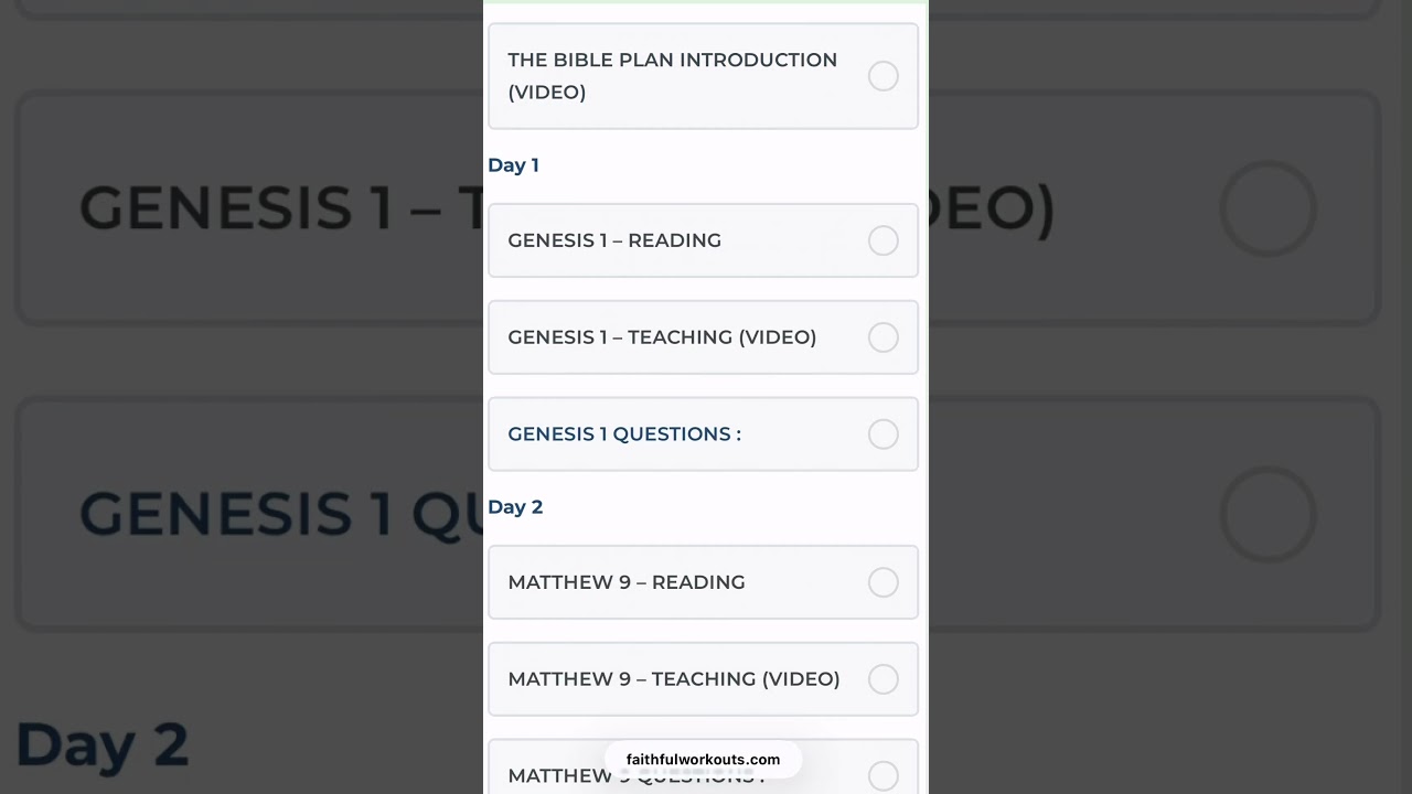 40 Day Bible Reading Plan 