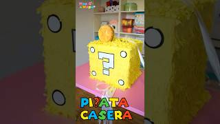 Como hacer piñata casera de Super Mario Bros 🍄 Reciclando Caja de cartón 🩵 #margari