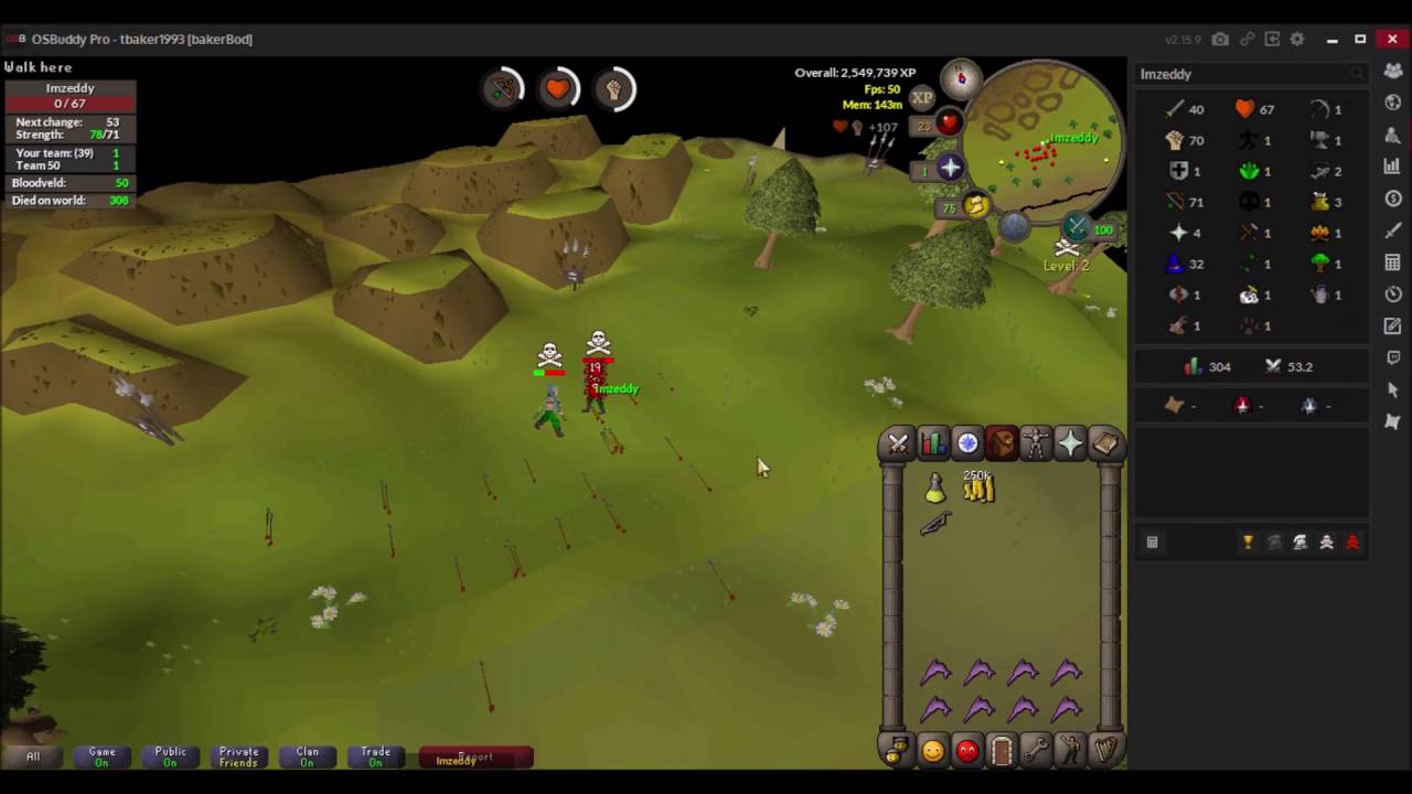 F2P Pure Pking/ High Risk Fights! 5m+ Risk