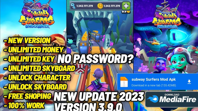 🔥SAIU! SUBWAY SURFERS SEM PULO INFINITO APK MOD V 3.9.0 NOVA  ATUALIZAÇÃO😍❤📥 