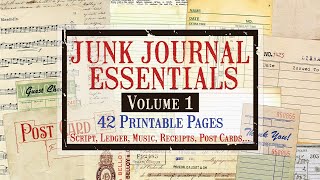 Junk Journal Essentials Volume 1!! l Flip Through