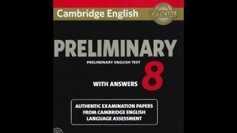 Listening B1 | Preliminary English Test 8| Test 4 | Part 1