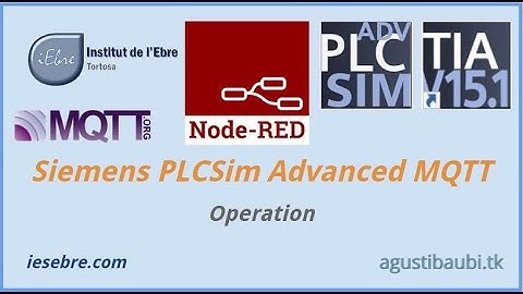 #119 MQTT with Siemens PLCSim Advanced and node-red Operation