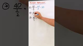 TRIK CEPAT | Trik Cepat Pecahan Bersusun #youtubeshorts #pecahan #shorts