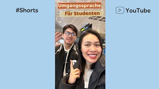 Umgangssprache für Studenten Deutsch lernen A2 B1 B2 - Học tiếng Đức nhanh đơn giản Shorts
