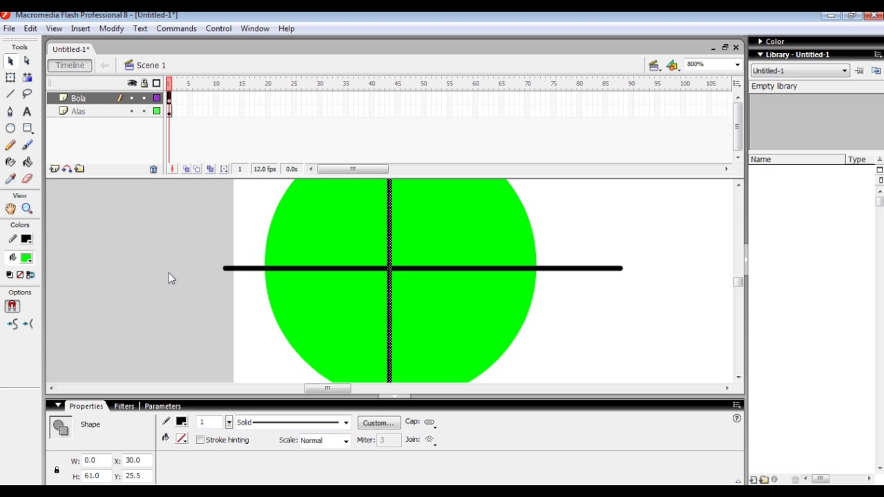 Cara Membuat Animasi Bola Menggelinding Dengan Macromedia Flash 8