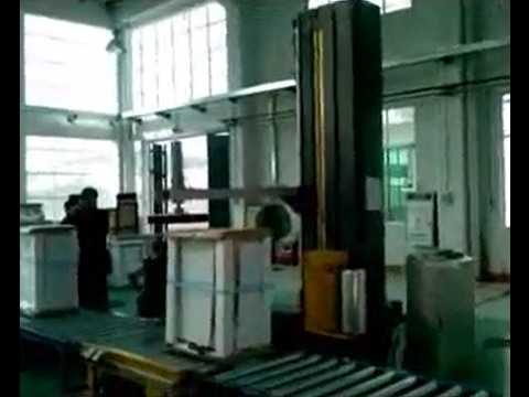 fully automatic pallet wrapping machinery line and strapping machine with good price