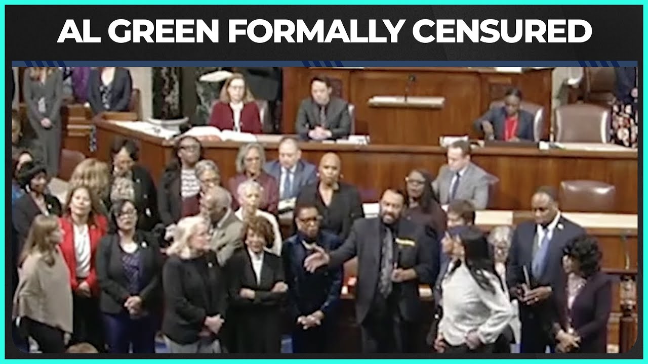 Al Green Formally Punished For Interrupting Trump's Speech