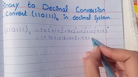Binary to Decimal in Urdu, Binary to Decimal Conversion in Urdu (Hindi)