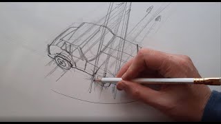 Crash Course Perspective Drawing: Wheels and Ellipses