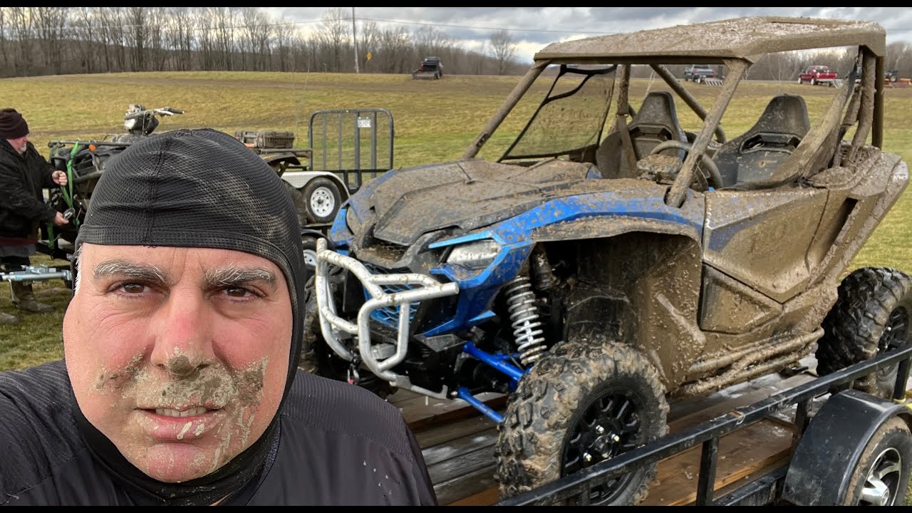 Honda Talon 1000X Fox Live Valve First Ride Winter Northeast Woods Mud Ride At Demon Run in 2K #312