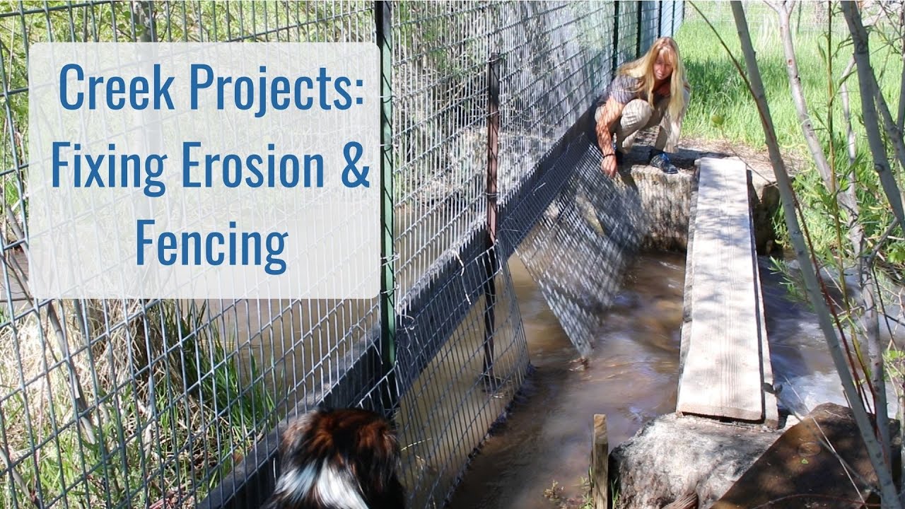 Creek Projects: Fixing Erosion and Fencing - Life in a Tiny House called Fy Nyth