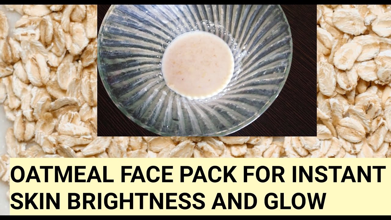 Oats face pack for fair skin DIY oats face pack 3 ingredients Oats