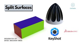 How to Split Surfaces in Keyshot | Keyshot Splitting Surfaces | Solidworks and Keyshot