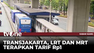 Download lagu Sambut Tahun Baru 2025, Tarif Transjakarta Hanya Rp1 | Kabar Siang tvOne
