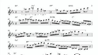 Seamus Blake - I Gotta Right To Sing The Blues (Bb) Transcription