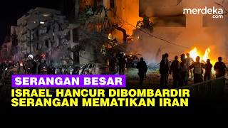 Malam Kehancuran! Jantung Kota Israel Dibombardir Iran Pakai Rudal Mematikan