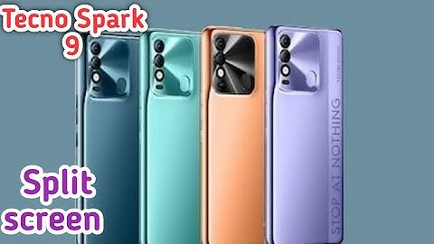 Split Screen On In Tecno Spark 9, Create Dual Screen In Tecno Spark 9, How To Use Floating