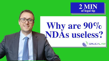 🟢⚖️  Why 90% of all Non-Disclosure Agreements (NDAs) are useless?
