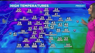 Cooler Temperatures Move In Friday