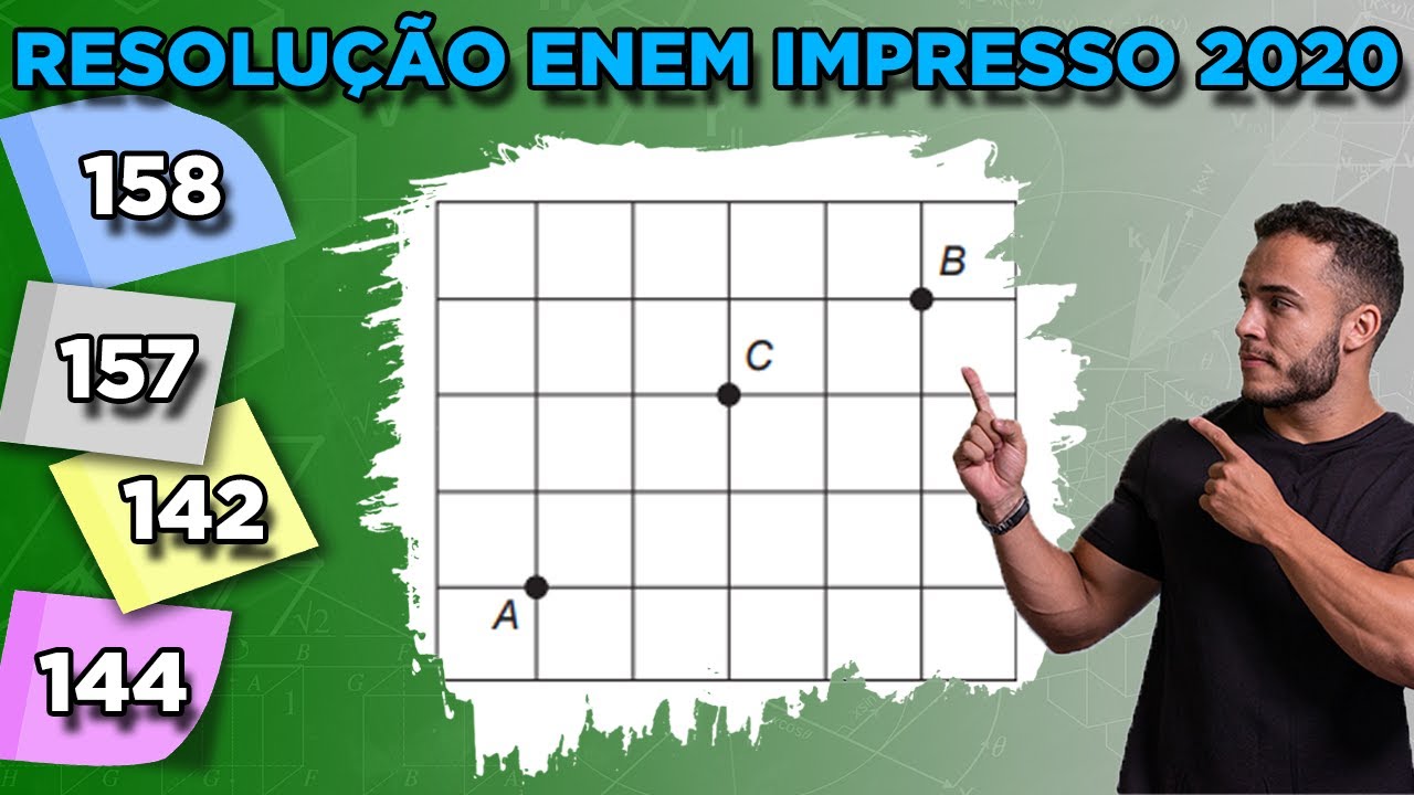 🔵 Questão 158 - Caderno Azul | Análise Combinatória | MATEMÁTICA ENEM 2020