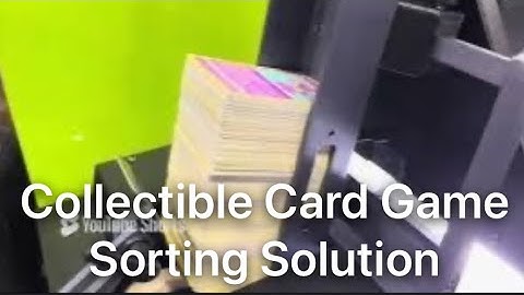 Collectible Card Sorting System for Pokemon, Magic, Lorcana, and other TCG/CCG products