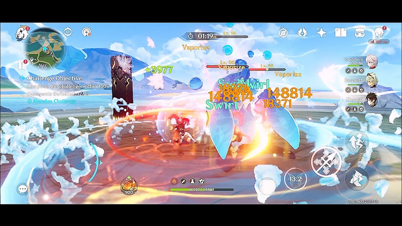 Day 3 Engulfing Torrents C1 R1 Charge Atk Hutao | Setisfying |