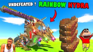 UNDEFEATED RAINBOW HYDRA ? | THOR HYDRA CHALLENGE in Animal Revolt Battle Simulator w SHINCHAN CHOP