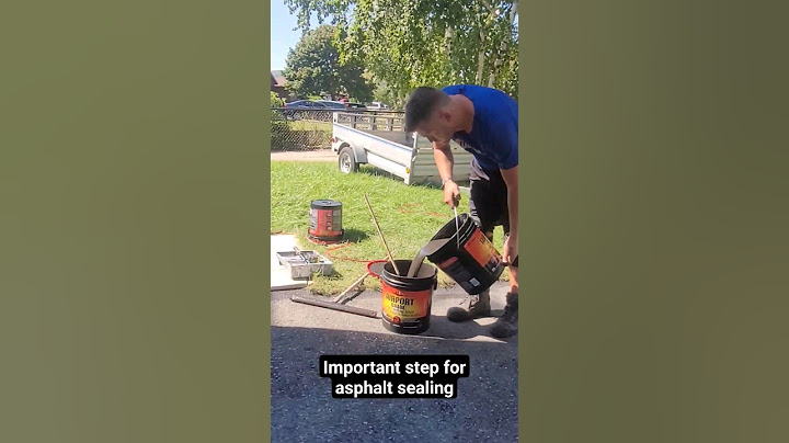 Here's an important step when asphalt sealing. #renotips #diytips #asphalt #asphaltsealcoating #diy