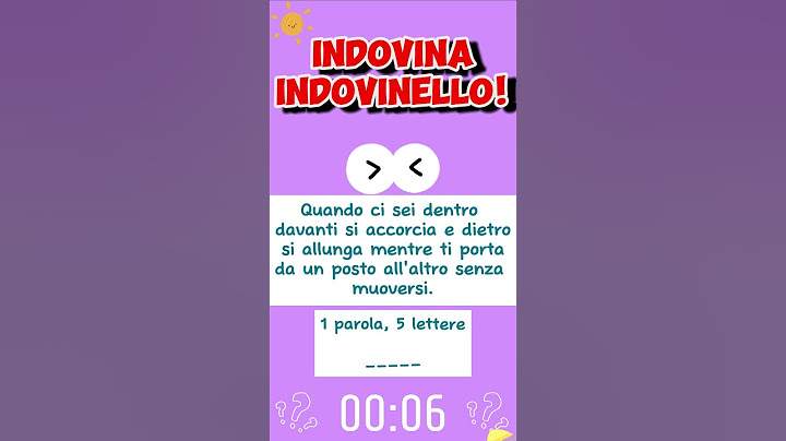 Indovina Indovinello  #shorts #indovinello Quando ci sei dentro...
