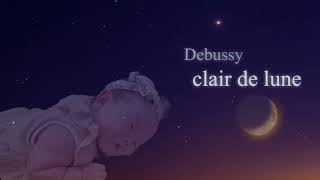 🌔드뷔시 달빛, 오르골 자장가(feat.풀벌레) | music box lullaby | Debussy Clair de lune 🌙